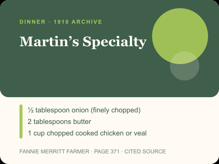 Martin’s Specialty archival citation card