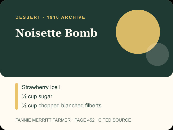 Noisette Bomb archival citation card